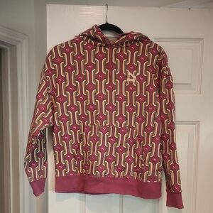 NWOT PUMA Womens Sz S Small Classics '70s Psychedelic Dusty Orchid Sweatshirt